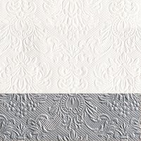 Servietten 25x25 cm - Elegance Dip Silver