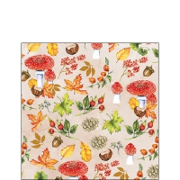 Servietten 25x25 cm - Autumn Pattern
