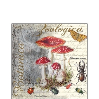 Servietten 25x25 cm - Fly Agaric And Beetle