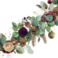 Servietten 25x25 cm - Eucalyptus White