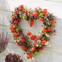 Servietten 25x25 cm - Lampion Heart