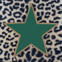 Servietten 33x33 cm - Wildlife Star Green