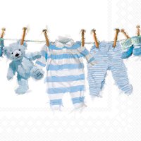 Servietten 33x33 cm - Baby Boy Clothes