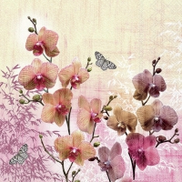 Servietten 33x33 cm - Orchids Orient