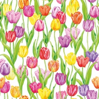 Servietten 33x33 cm - Magic Tulips