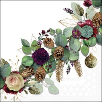 Servietten 33x33 cm - Eucalyptus White