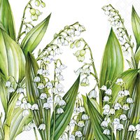 Servietten 33x33 cm - Sweet Lily Servietten 33x33 cm - Sweet Lily