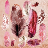 Servietten 33x33 cm - Feather Mix 