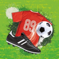 Servietten 33x33 cm - Soccer