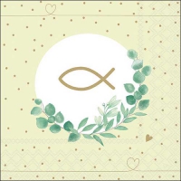 Servietten 33x33 cm - Communion Branch Green Servietten 33x33 cm - Communion Branch Green