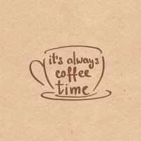 Servietten 33x33 cm - Always Coffee Servietten 33x33 cm - Always Coffee