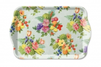 Tablett - Flowers and Fruits Green Tablett - Flowers and Fruits Green