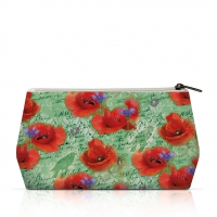 Kosmetiktasche - Painted Poppies Green Kosmetiktasche - Painted Poppies Green