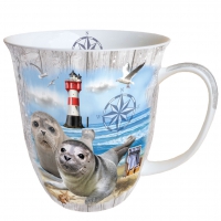 Porzellan-Tasse - Seal Couple Porzellan-Tasse - Seal Couple