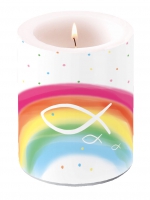 Dekorkerze - Rainbow White Dekorkerze - Rainbow White