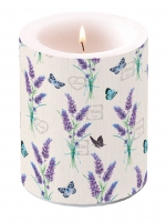 Dekorkerze - Lavender With Love Cream Dekorkerze - Lavender With Love Cream