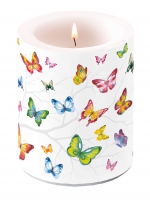 Dekorkerze - Colourful Butterflies Dekorkerze - Colourful Butterflies