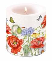 Dekorkerze klein - Summertime White