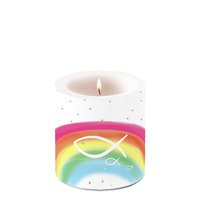 Dekorkerze klein - Rainbow White Dekorkerze klein - Rainbow White