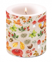 Dekorkerze klein - Autumn Pattern