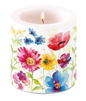 Dekorkerze klein - Aquarell Meadow Dekorkerze klein - Aquarell Meadow
