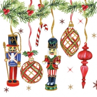 Servietten 25x25 cm - Nutcrackers Decoration