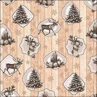 Servietten 33x33 cm - Cottage Christmas