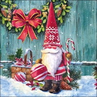 Servietten 33x33 cm - X-Mas Gnome