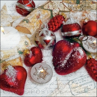 Servietten 33x33 cm - Christmas Greetings