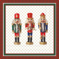 Servietten 33x33 cm - Three Nutcrackers