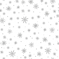 Servietten 33x33 cm - Crystals All Over Silver