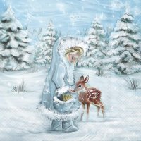 Servietten 33x33 cm - Feeding Deer