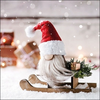 Servietten 33x33 cm - Kobold On Sledge