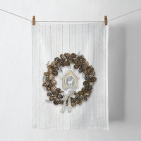 Küchen-Handtuch - Pine Cone Wreath