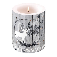 Dekorkerze - Wooden Scene Grey Dekorkerze - Wooden Scene Grey