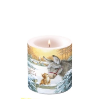 Dekorkerze klein - Donkey And Kitten