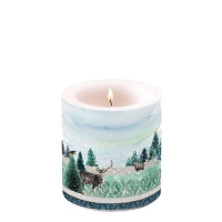 Dekorkerze klein - Deer Winterscene Dekorkerze klein - Deer Winterscene