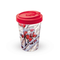 Bamboo mug To-Go - Frozen Rosehips