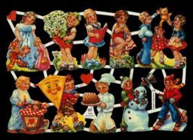 Glanzbilder - Kinder mit Drachen Glanzbilder - Kinder mit Drachen