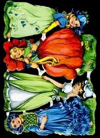 Glanzbilder - Blumenkinder Glanzbilder - Blumenkinder