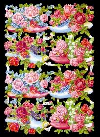 Glanzbilder - Blumenschuhe Glanzbilder - Blumenschuhe