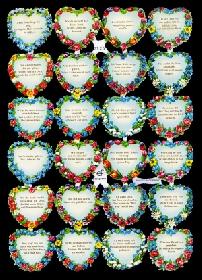 Glanzbilder - Herzen mit Sprüche Glanzbilder - Herzen mit Sprüche