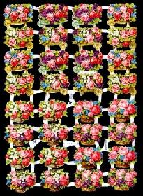 Glanzbilder - kleine Rosenkörbchen Glanzbilder - kleine Rosenkörbchen