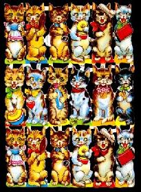 Glanzbilder - kleine musizierende Katzen Glanzbilder - kleine musizierende Katzen