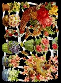 Glanzbilder - Kinder mit Blumensträuße Glanzbilder - Kinder mit Blumensträuße