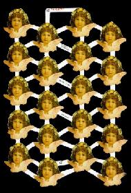 Glanzbilder - 12 Engelköpfe Glanzbilder - 12 Engelköpfe