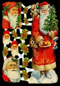 Glanzbilder - Weihnachtsmanner Glanzbilder - Weihnachtsmanner