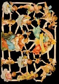 Glanzbilder - Engel und Marie mit Jesuskind Glanzbilder - Engel und Marie mit Jesuskind