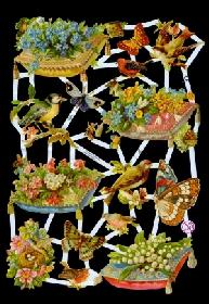 Glanzbilder - Blumenkissen mit Tieren Glanzbilder - Blumenkissen mit Tieren