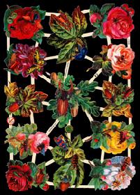 Glanzbilder - Blumen mit Insekten Glanzbilder - Blumen mit Insekten